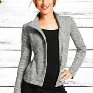 CAbi Marled Gray Hourglass Jacket Blazer Size XS